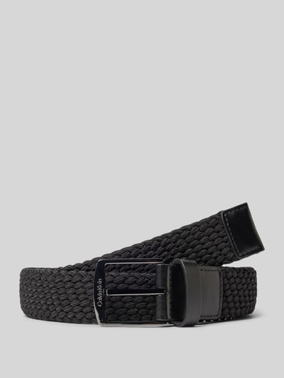 CK Calvin Klein Gürtel mit Zopfmuster Modell 'CASUAL' Black 1