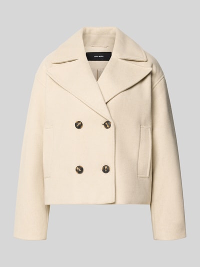 VERO MODA Trenchcoat mit doppelreihiger Knopfleiste Ecru 1
