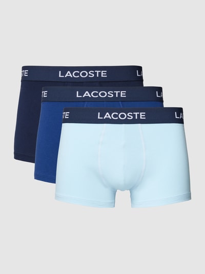 Lacoste Trunks mit Label-Bund im 3er-Pack Marine 1