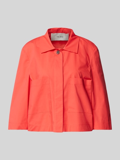 MORE Bluzka krótka z wpuszczanymi kieszeniami Czerwony 2