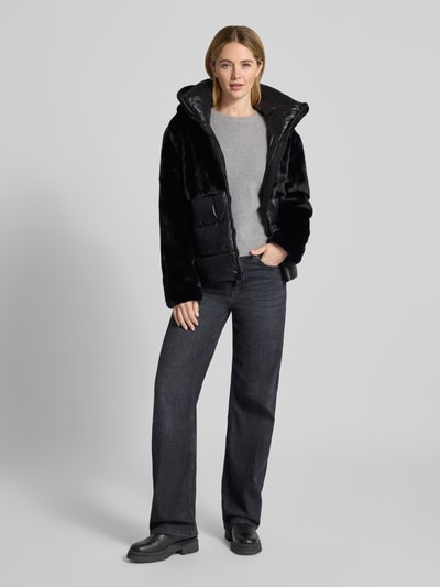 Blauer Usa Steppjacke mit Zweiwege-Reißverschluss Modell 'FANEVIL' Black 1