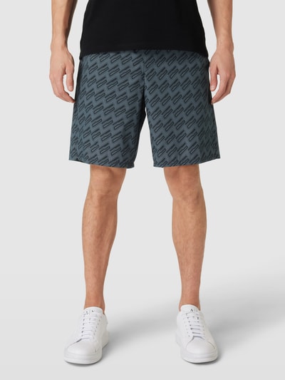 BOSS Green Shorts mit grafischem Allover-Muster Modell 'Game Long' Anthrazit 4