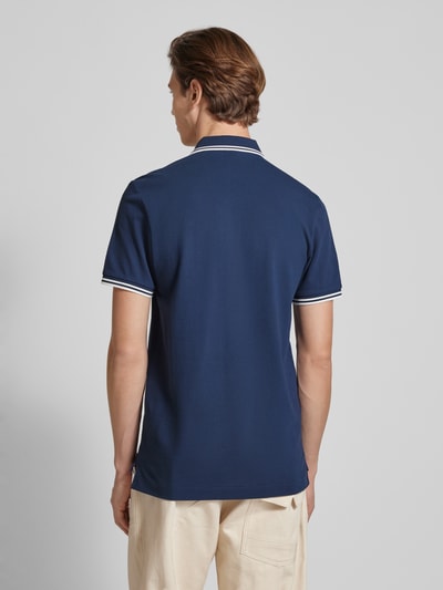 G-Star Raw Slim fit poloshirt met verlengde achterkant, model 'Dunda' Bleu - 5