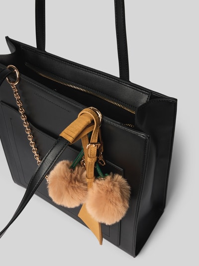 Seidenfelt Shopper met hanger, model 'Lyby' Zwart - 5