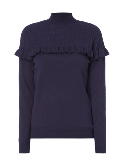 Vero Moda Pullover mit Volantbesatz Marine 2