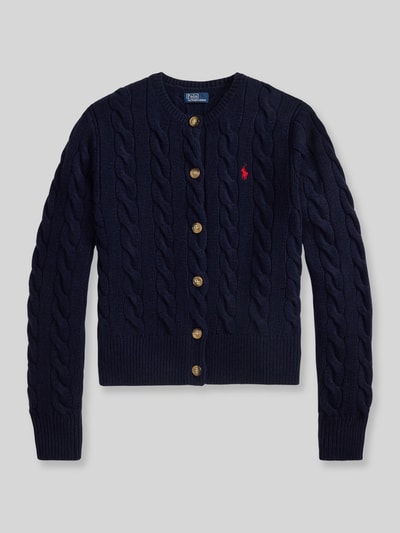 Polo Ralph Lauren Regular Fit Strickjacke aus Wolle mit Kaschmir-Anteil Marine 2