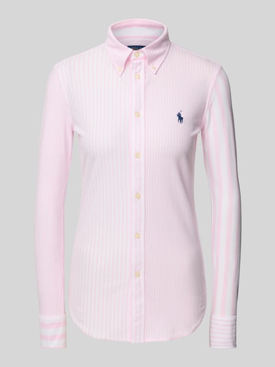 Polo Ralph Lauren Slim fit poloshirt met button-downkraag Roze - 2