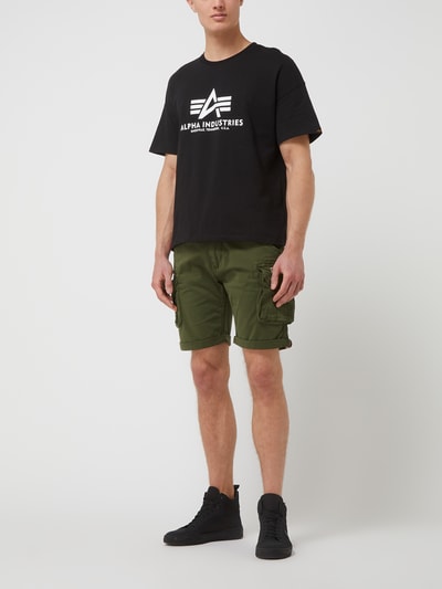 Alpha Industries Cargoshorts mit Stretch-Anteil Oliv 1