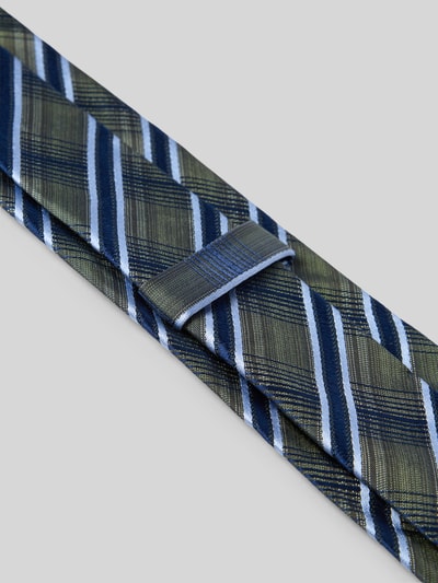 Monti Seidenkrawatte mit Allover-Print (7 cm) Gruen 3