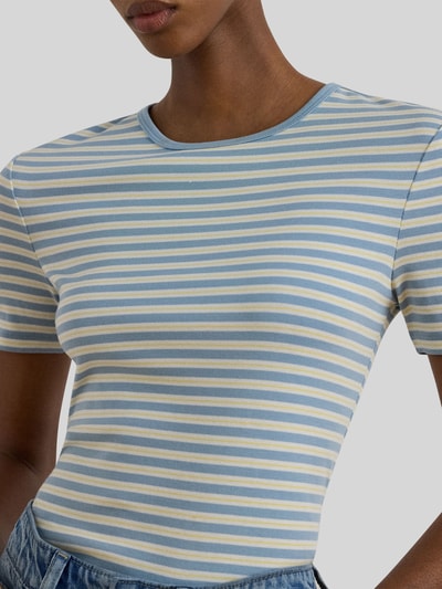 Lauren Ralph Lauren Regular Fit T-Shirt aus Baumwoll-Mix Hellblau 3