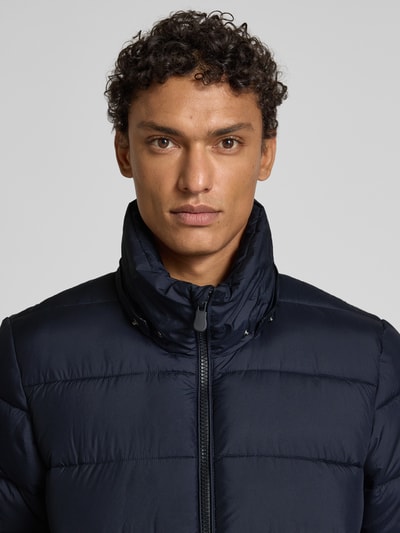 SAVE THE DUCK Gewatteerd jack met afneembare capuchon, model 'BORIS' Marineblauw - 3