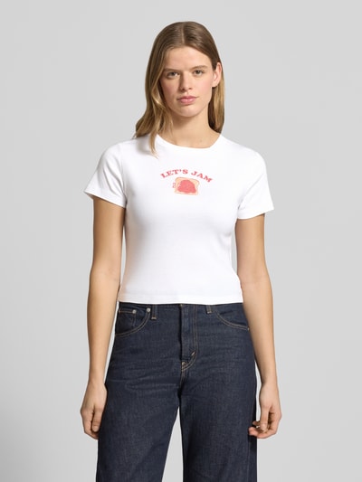 Levi's® Shaped Fit T-Shirt aus reiner Baumwolle Weiss 4
