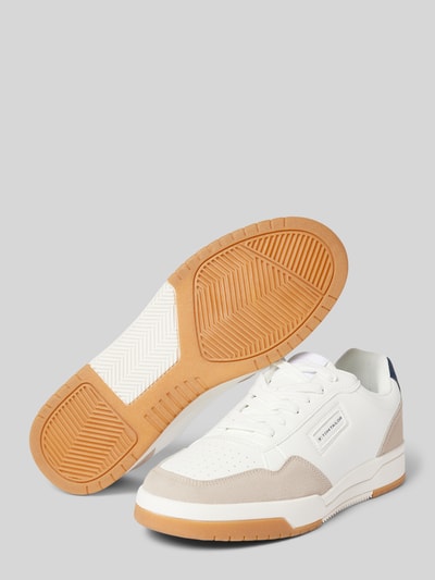 Tom Tailor Low Top Sneaker aus hochwertigem Kunstleder mit Color Blocking Weiss 4