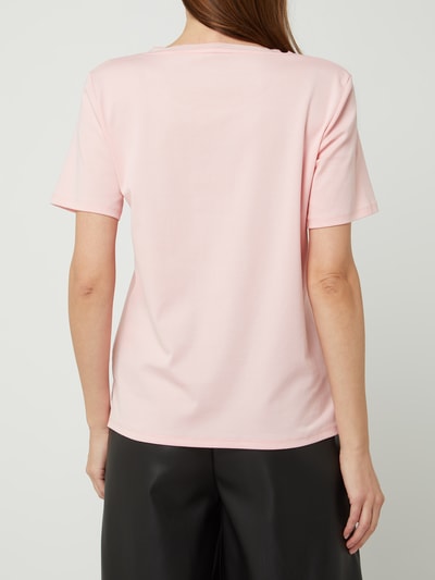 Marc Cain T-Shirt mit Logo-Applikation Rosa 5