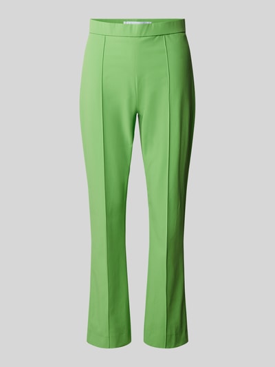 Raffaello Rossi Slim fit stoffen broek met vaste persplooien, model 'MACY' Groen - 2