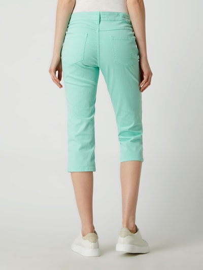 Zerres Slim fit capri-jeans met stretch, model 'Cora' Mintgroen - 5