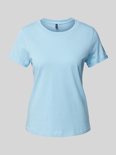 Vero Moda Regular Fit T-Shirt aus reiner Baumwolle Modell 'PAULA' Hellblau 2