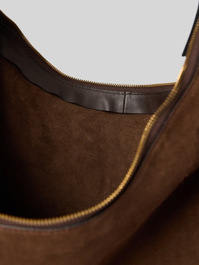 Tommy Hilfiger Shopper z prawdziwej skóry cielęcej nappa model 'STATEMENT LEATHER HOBO' Ciemnobrązowy 5