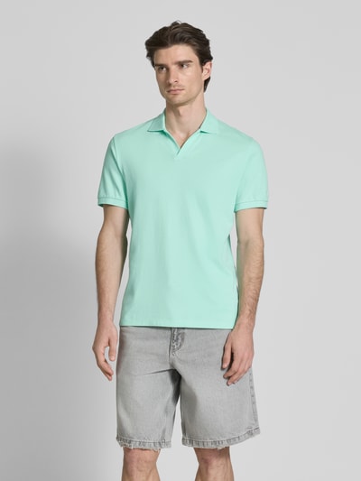 MC2 Saint Barth Regular Fit Poloshirt mit V-Ausschnitt Modell 'CHARLES' Mint 4