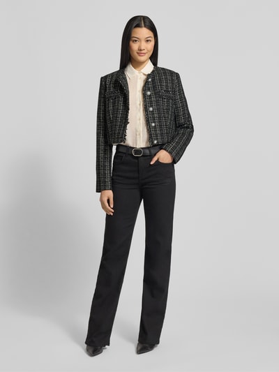 GUESS Blazer mit Rundhalsausschnitt Modell 'SANDRA' Black 1