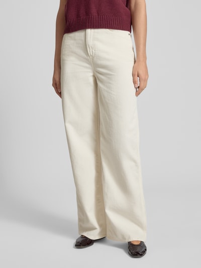 Tommy Jeans Wide Leg Cordhose aus reiner Baumwolle  Ecru 4