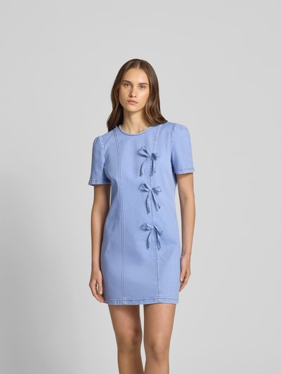 BAUM & PFERDGARTEN Minikleid mit Rundhalsausschnitt Hellblau 4
