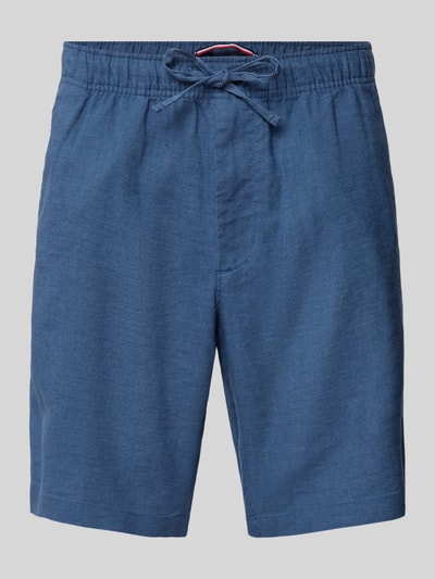 Tommy Hilfiger Korte broek van linnenmix met elastische band, model 'HARLEM' Oceaanblauw - 2