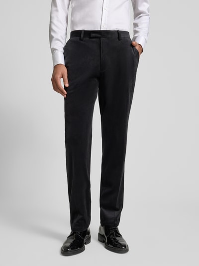 MCNEAL Slim fit stoffen broek van fluweel Zwart - 4