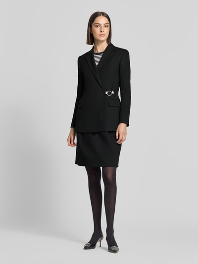 HUGO Regular Fit Longblazer mit Viskose-Anteil Modell 'Alinde' Black 1