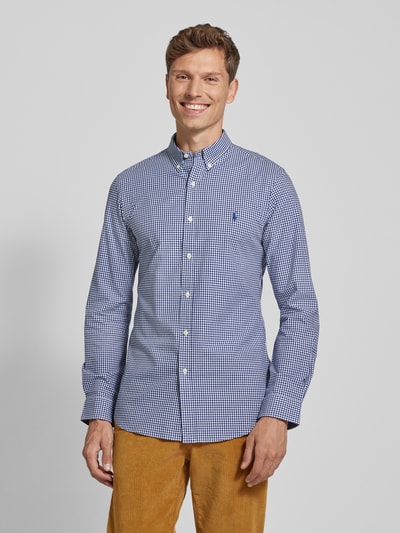 Polo Ralph Lauren Slim Fit Freizeithemd mit Button-Down-Kragen Marine 4