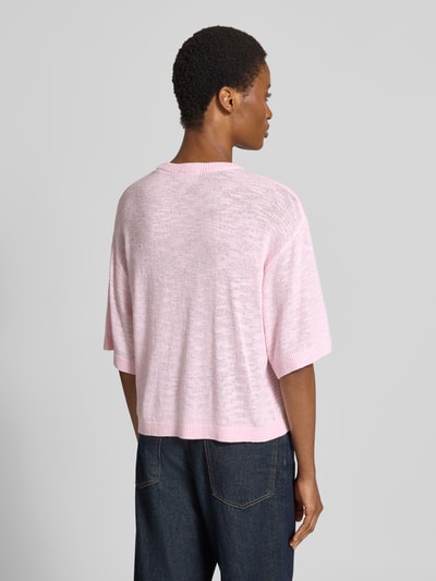 FREE/QUENT Relaxed Fit Pullover aus Viskose-Mix Modell 'Vicki' Hellrosa 5