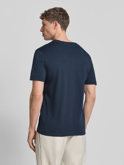 s.Oliver RED LABEL męski t-shirt o kroju regular fit z czystej bawełny Granatowy 5