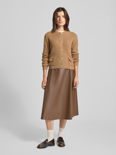 JOOP! Strickjacke mit Woll-Kaschmir-Anteil Modell 'Kimberly' Camel 1