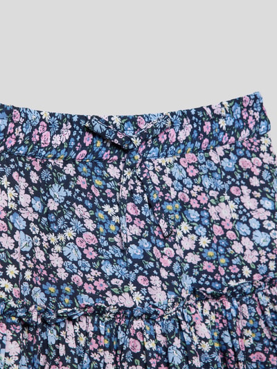 Happy Girls Rok van viscose met bloemenmotief Marineblauw - 2