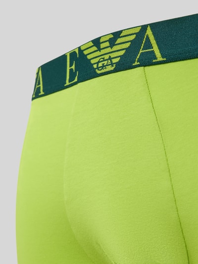 Emporio Armani Trunks mit elastischem Logo-Bund im 3er-Pack Gruen 2