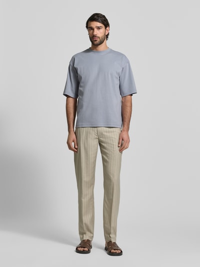 Jake*s Studio Men Relaxed Fit T-Shirt aus reiner Baumwolle Rauchblau 1