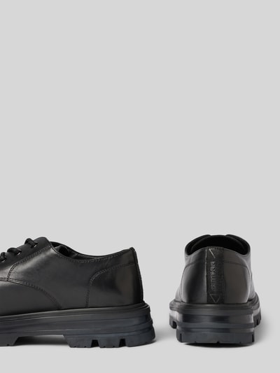 Guess Buty sznurowane ze skóry model ‘GARNI’ Czarny 2