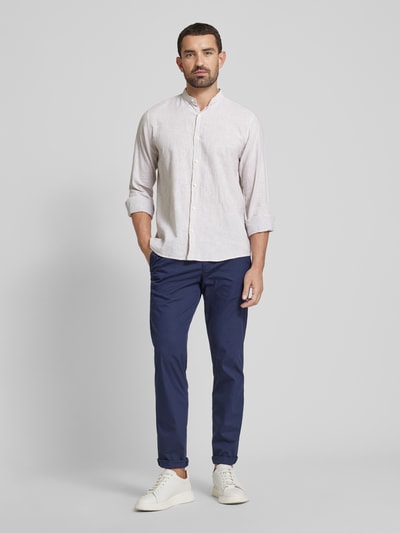 s.Oliver RED LABEL Regular Fit Freizeithemd mit fein strukturiertem Muster Sand 1