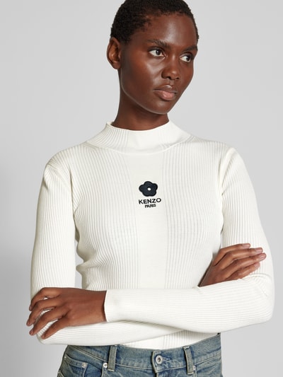 Kenzo Pullover mit Label-Stitching Weiss 3