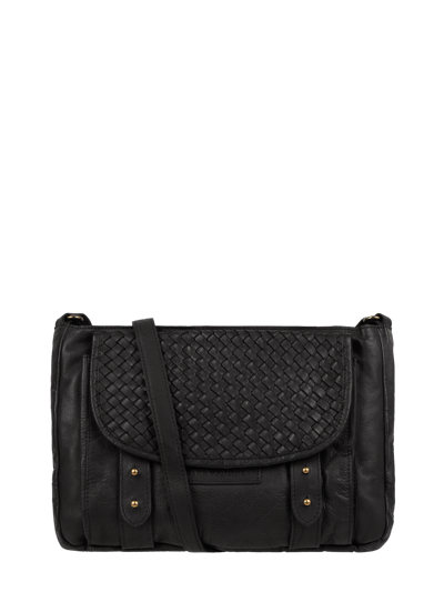 Lara Lauren Crossbody Bag aus Leder Modell 'Era' Black 2