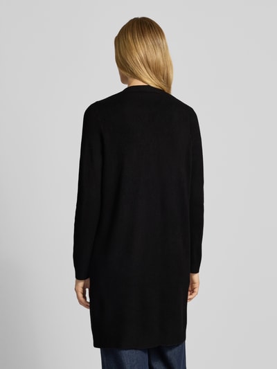Vero Moda Lange cardigan van viscosemix, model 'SABA' Zwart - 5