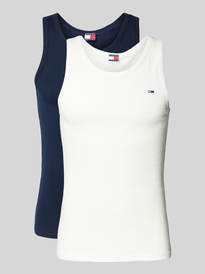 Tommy Jeans Tanktop mit Label-Stitching Marine 1