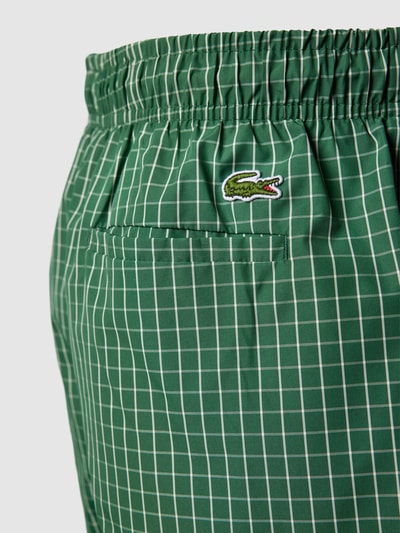 Lacoste Badehose mit Allover-Muster Gruen 2