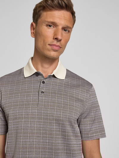 BOSS Regular fit poloshirt van puur katoen, model 'PARRIS' Offwhite - 3