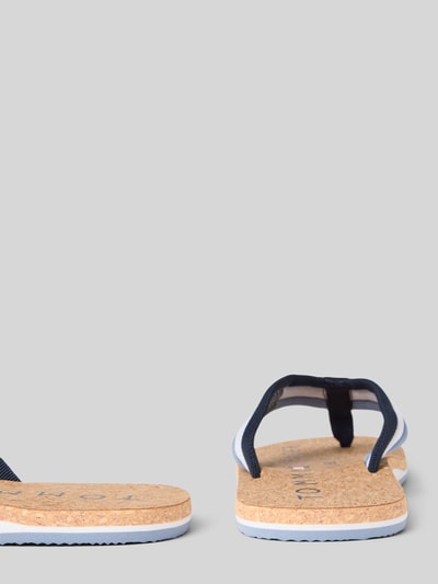 Tommy Hilfiger Teenslippers met voetbed van kurk Donkerblauw - 2