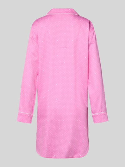 Lauren Ralph Lauren Relaxed Fit Nachthemd mit Viskose-Anteil Modell 'Notch' Roze - 3