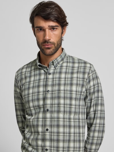 Matinique Slim fit vrijetijdsoverhemd met button-downkraag, model 'trostol' Groen - 3