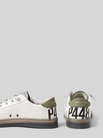 P448 Sneakers met vetersluiting Wit - 2
