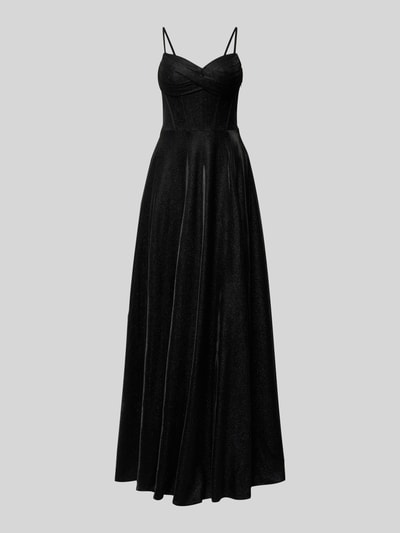 Luxuar Abendkleid mit Herz-Ausschnitt Black 2