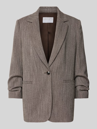 Jake*s Collection Blazer met reverskraag Donkerbruin - 2